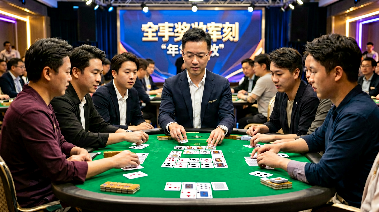 扑克赛事颁奖时刻